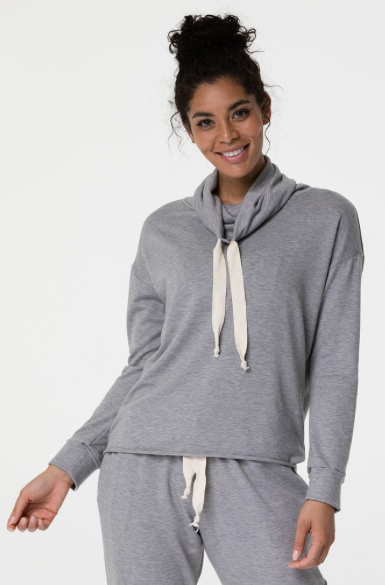 Image Title Onzie Divine Hoodie - Heather Gray